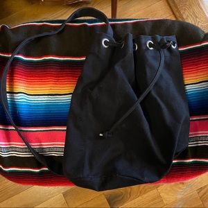 Black BAGGU Bucket Bag with Side Strap